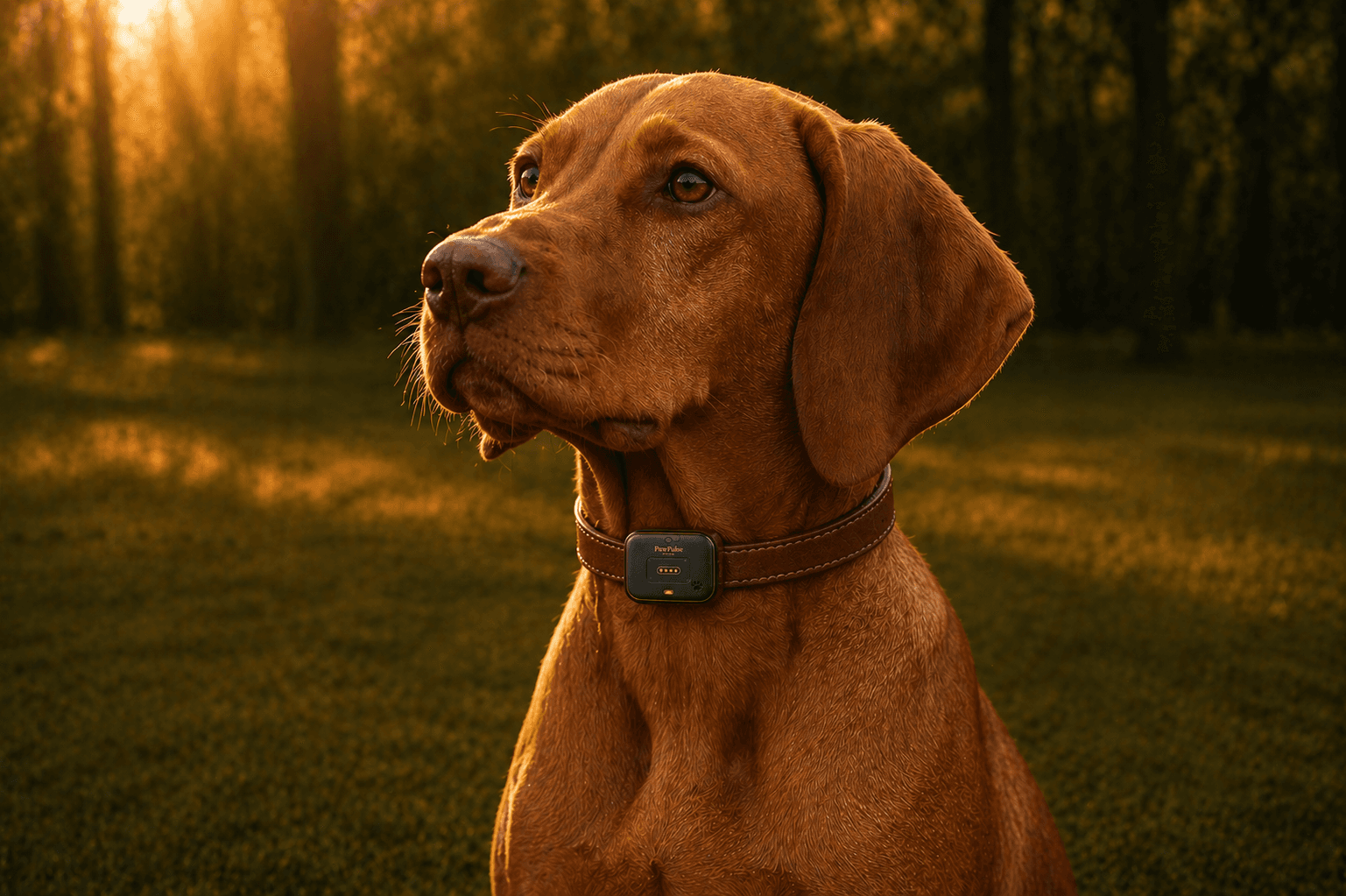 PawPulse Atlas smart collar on a dog