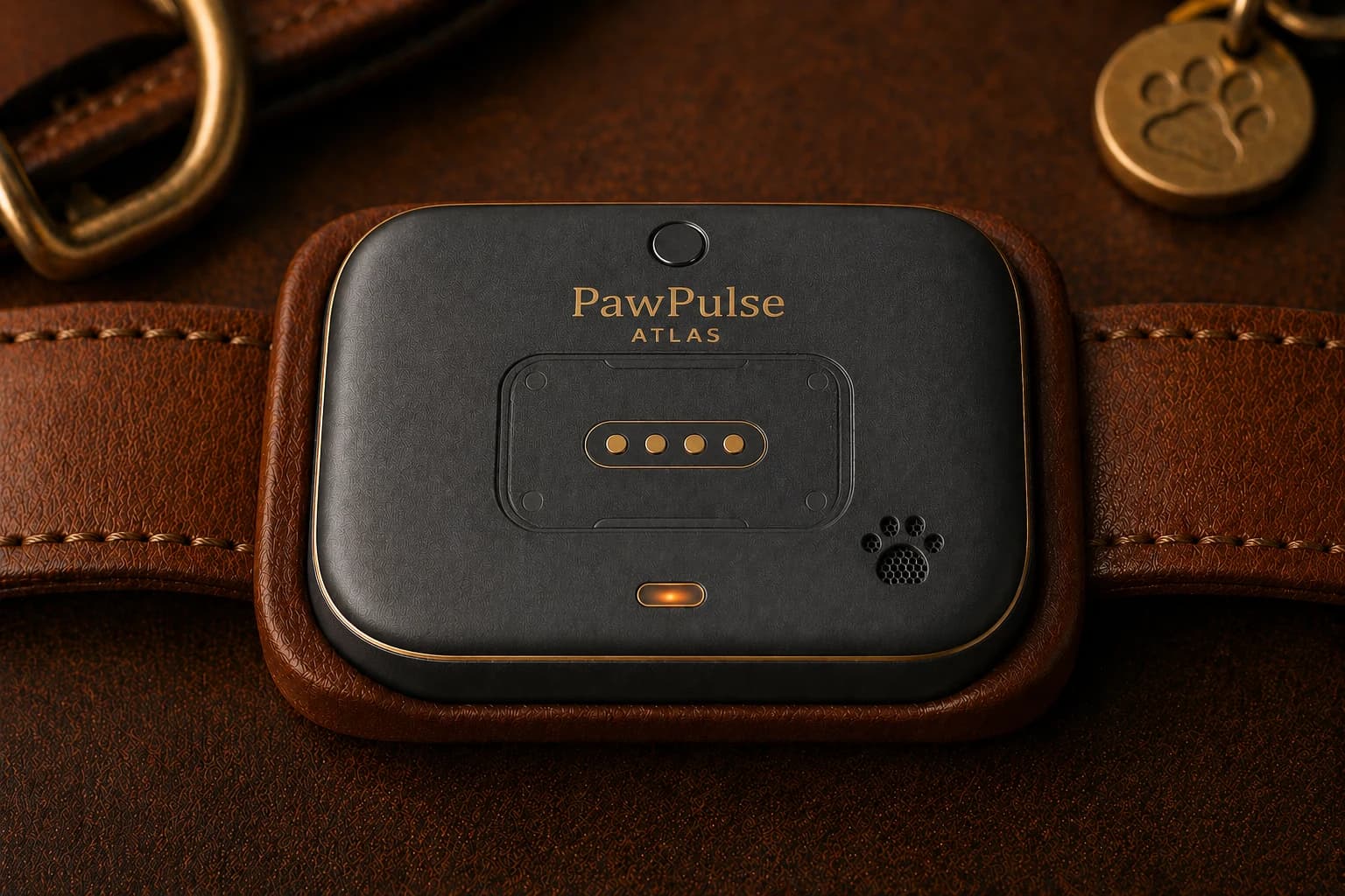 Faro GPS dog collar with health monitoring and satellite-ready backup