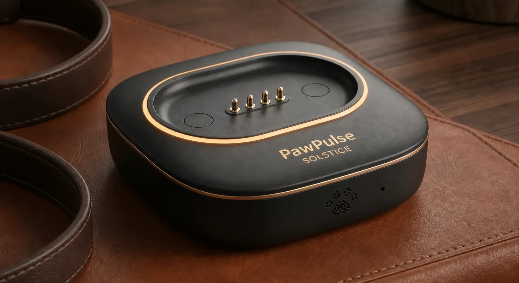 The PawPulse Solstice Dock, included with every Lucero collar