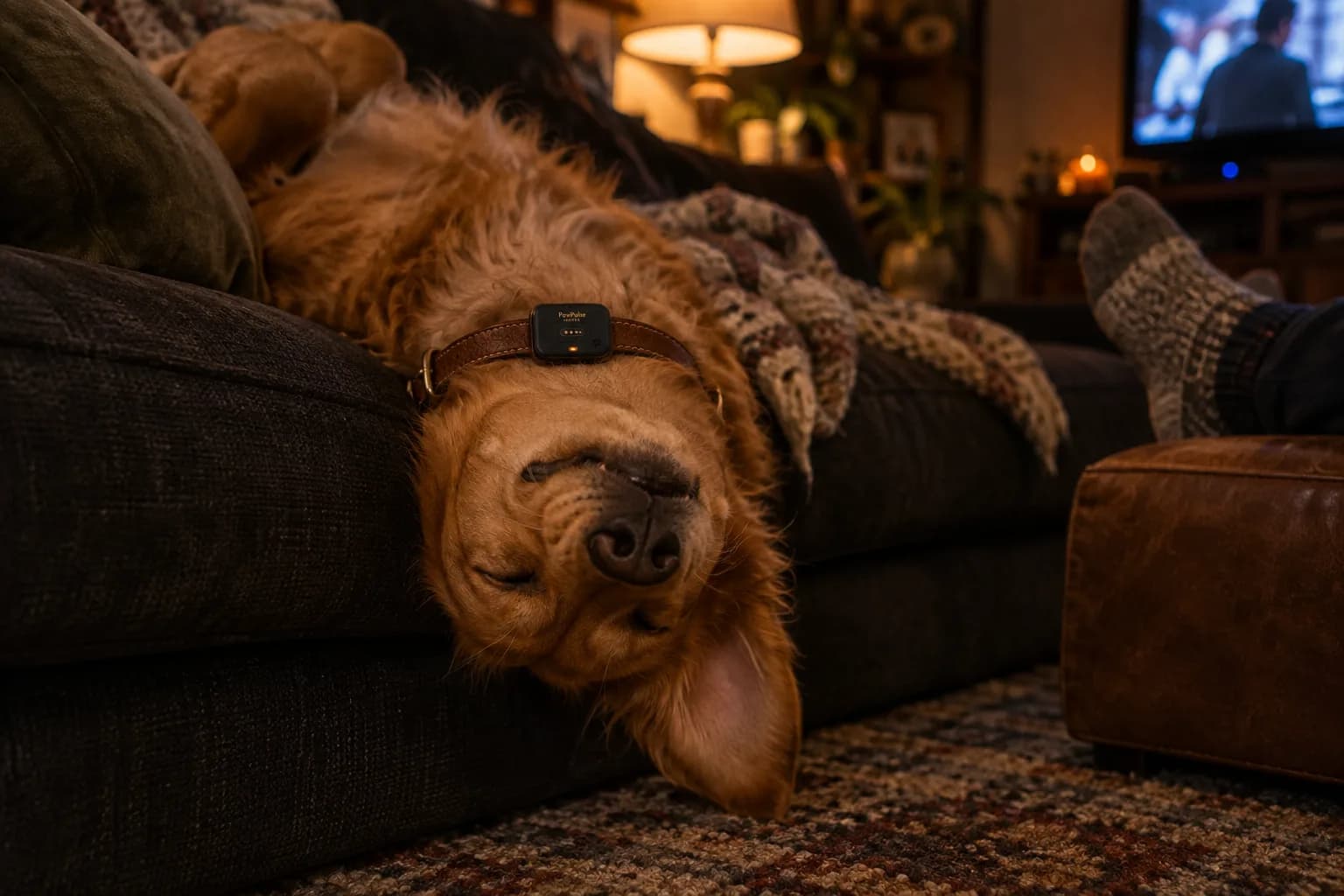 Afternoon rest: everyday health and routine with Lucero on the collar