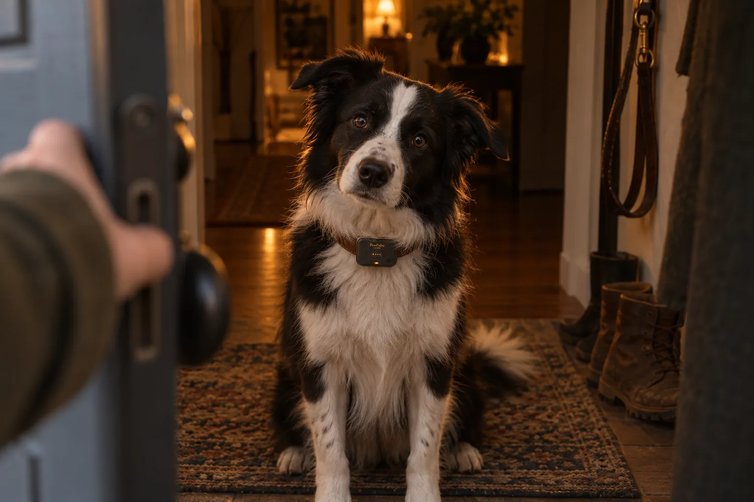 The first 30 minutes: home-alone routine with Lucero on the collar