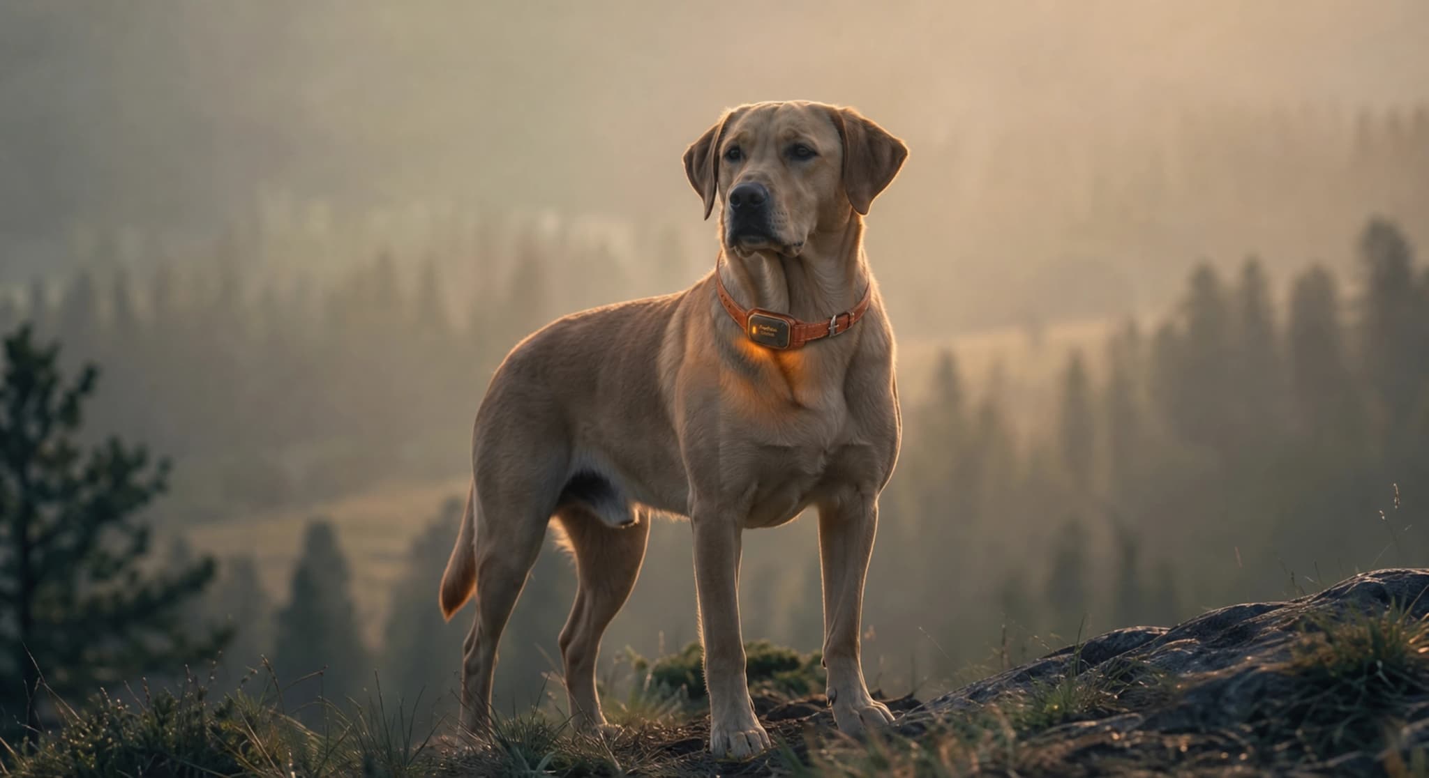 Lucero GPS dog collar environmental sensor - detecting wildfire smoke, carbon monoxide, and airborne allergens in real time